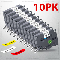5Pcs/10Pcs TZe231 Compatible with Brother P-Touch TZe-231 Tape 12mm 231 Laminated Black on White for Brother PT-H110 Label Maker