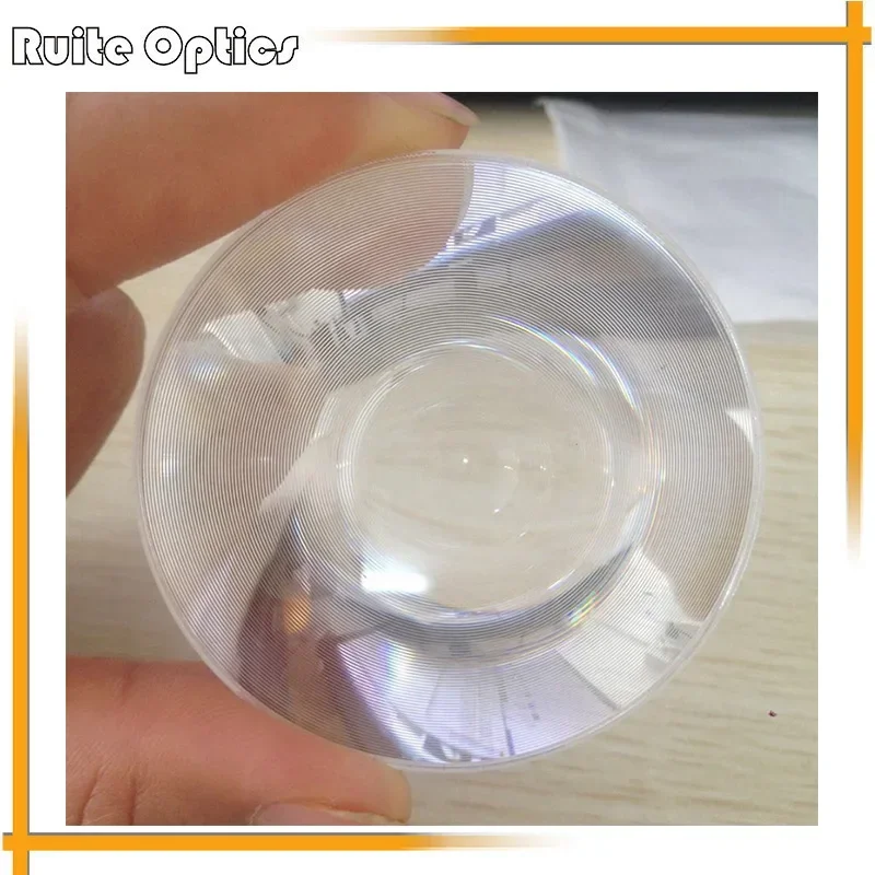 2pcs 80mm Diameter Round Plastic Fresnel Condensing Lens Focal Length 60mm for Plane Magnifier,Solar Concentrator