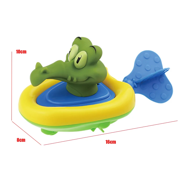 Cartoon Baby Bathtub Bath Toy Cute Animal Pull Rope Duck Crocodile Model Classic Water Toy Baby Gift