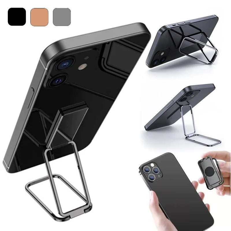 ผู้ถือแหวนโทรศัพท์ขาตั้งนิ้วมือหมุนได้ 360 องศาแหวนโทรศัพท์มือถือโลหะจับขาตั้งโทรศัพท์มือถือแบบพับได้สําหรับถือรถแม่เหล็ก