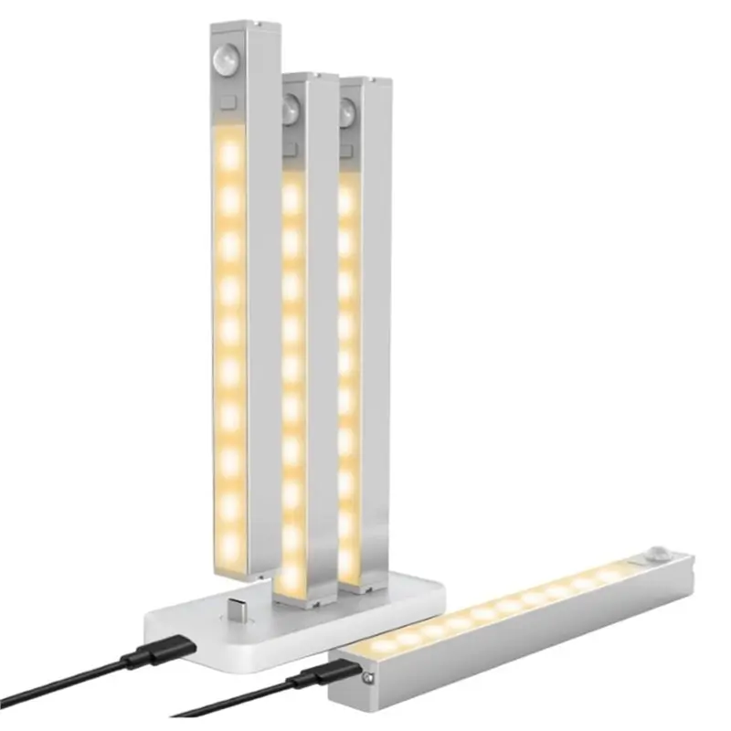 Best-Under Cabinet Lighting With Charging Station, Battery Operated 3 Pack Motion Sensor Light Rechargeable Wireless Indoor