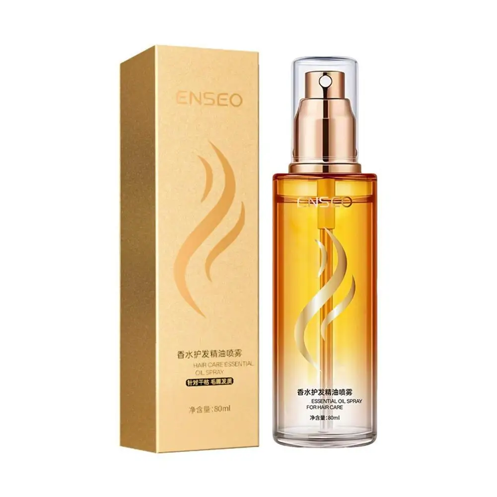 80ml Olejek Eteryczny do Pielęgnacji Włosów Skuteczny Nawilżający Zmiękczający Esencja Spray do Pielęgnacji Włosów Przeciw Wysuszeniu Rozmaryn Mięta Produkt do Pielęgnacji Głowy