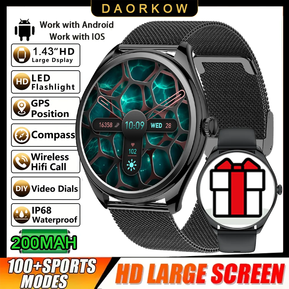 Classic Ultra-Thin Smartwatch with AMOLED Display