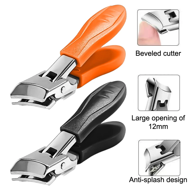 Anti-splash Nail Clippers Diagonal Pliers Large Size Nail Scissors Toenail Cutter Thick Hard Nail Nail Clippers Manicure Tool