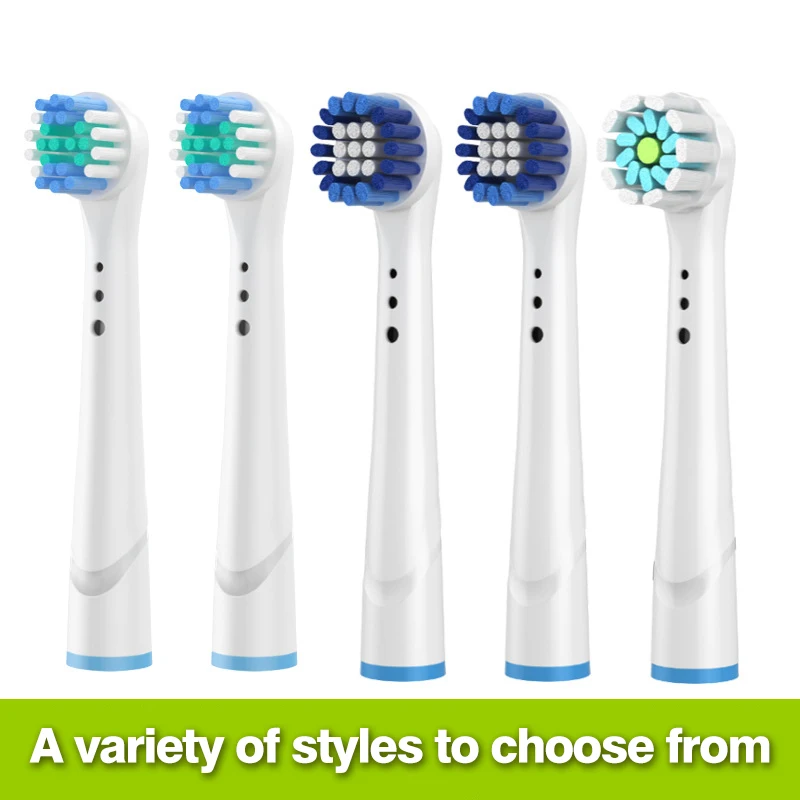 

4pcs Replacement Toothbrush Heads for Oral B Oral Hygiene Cross Floss Action Precision Soft Bristle Electric Tooth Brushes Heads