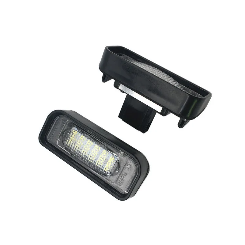 2PCS White LED License number Plate Light for Mercedes Benz W220 S Class S320 S350 S500 S55 S600 S65 1999 2000-2005 6500K