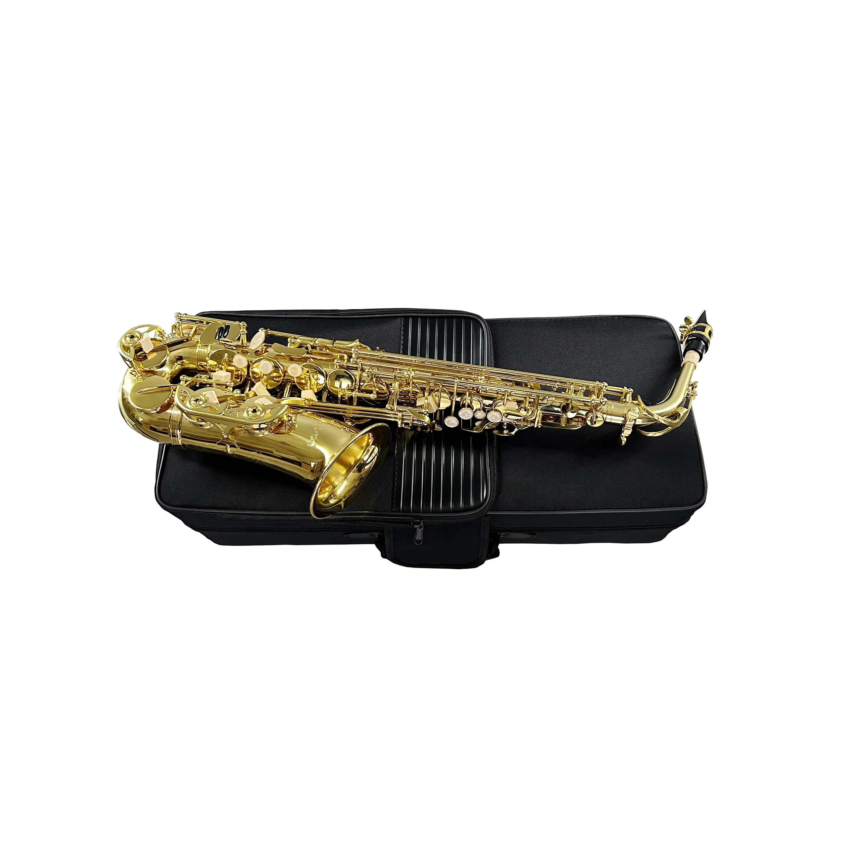

Quality Cheap Gold Lacquer Alto Saxophone JYAS102G Tone Woodwind Instrument For Students And Beginners Practice