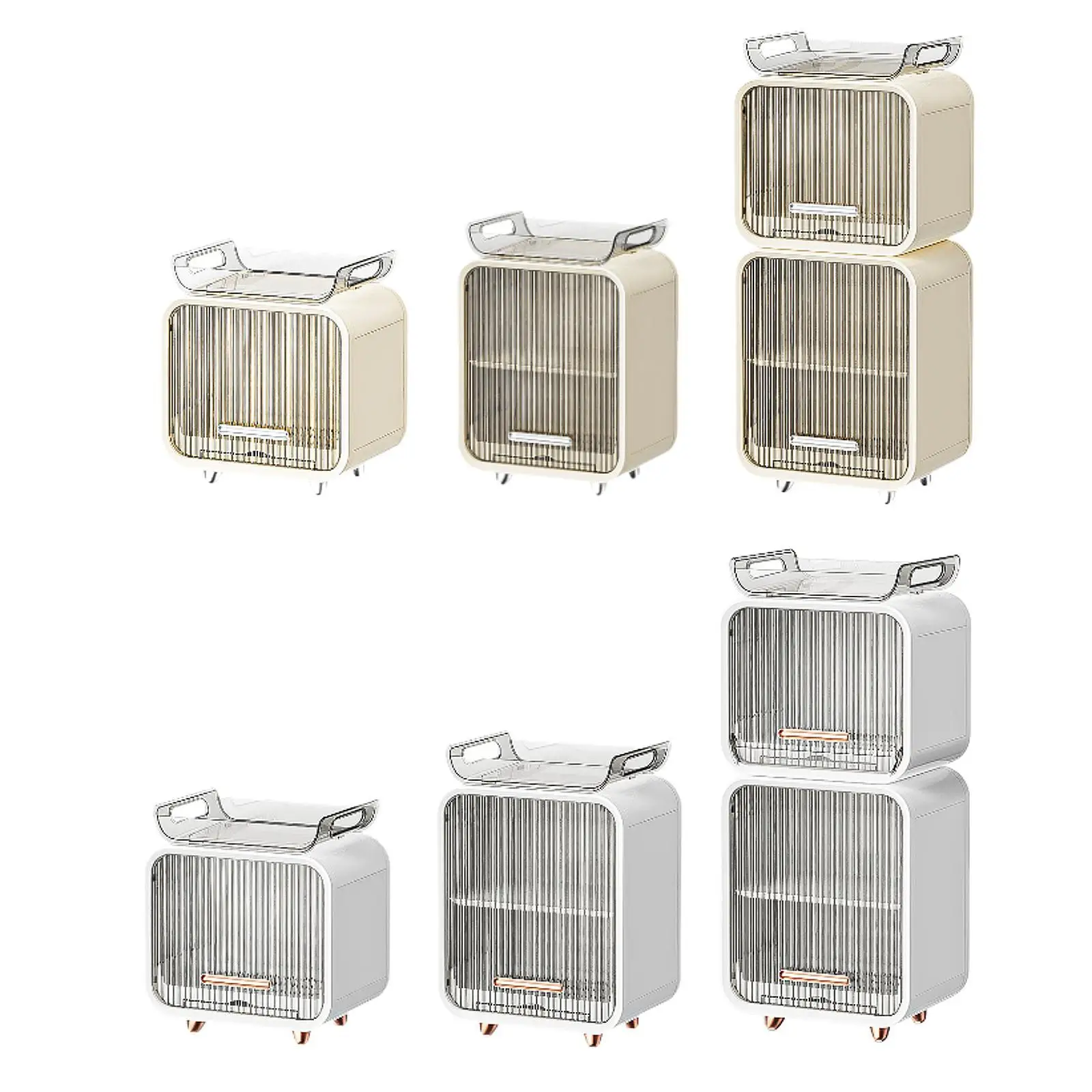 

Baby Bottle Storage Multifunctional Cabinet Bottle Holder with Door Portable Nursing Bottle Organizer for Living Room Kitchen