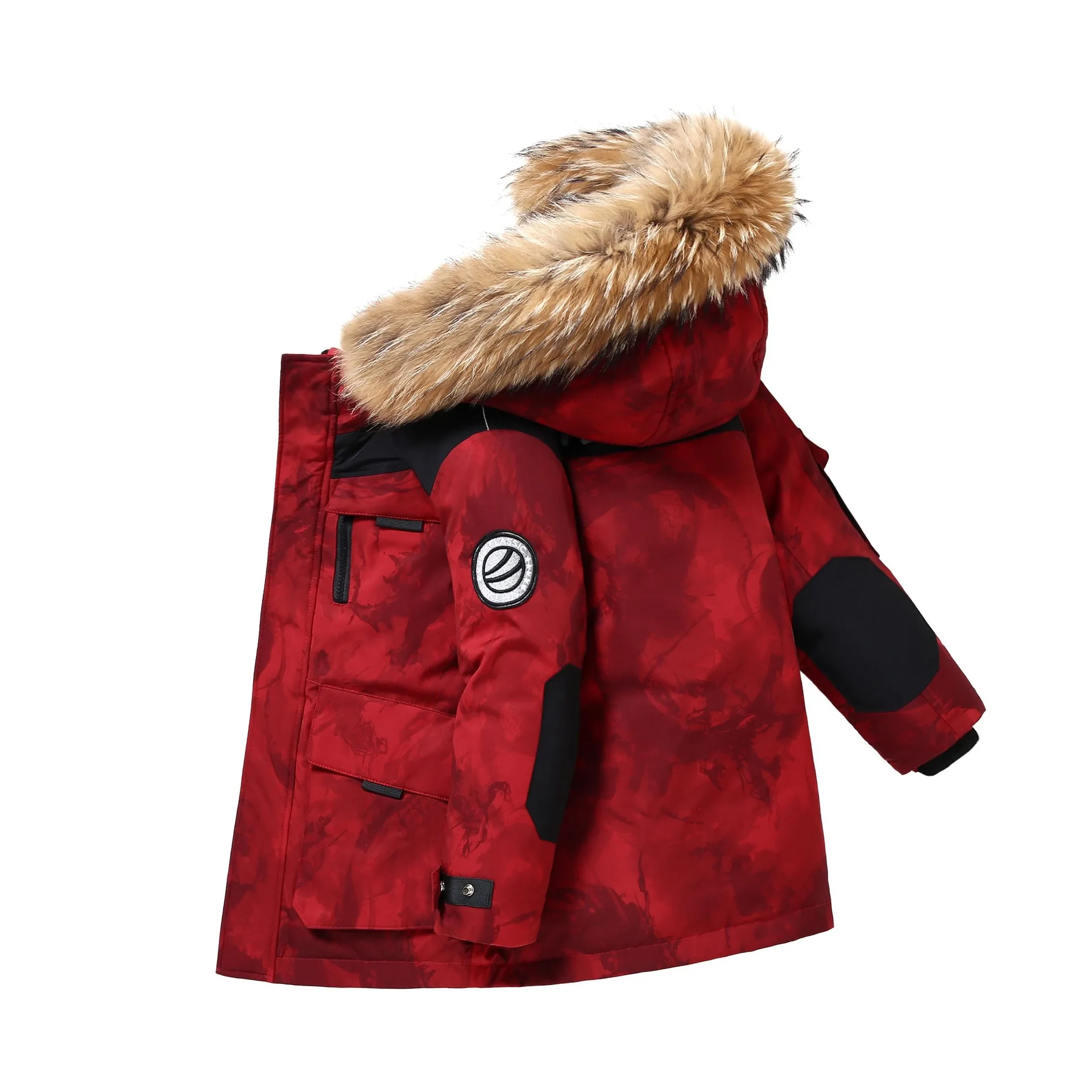 

OLEKID 2025 Winter Down Jacket For Girls Waterproof Hooded Warm Teen Girls Jacket Coat 6-16 Years Kids Outerwer Children Outfit