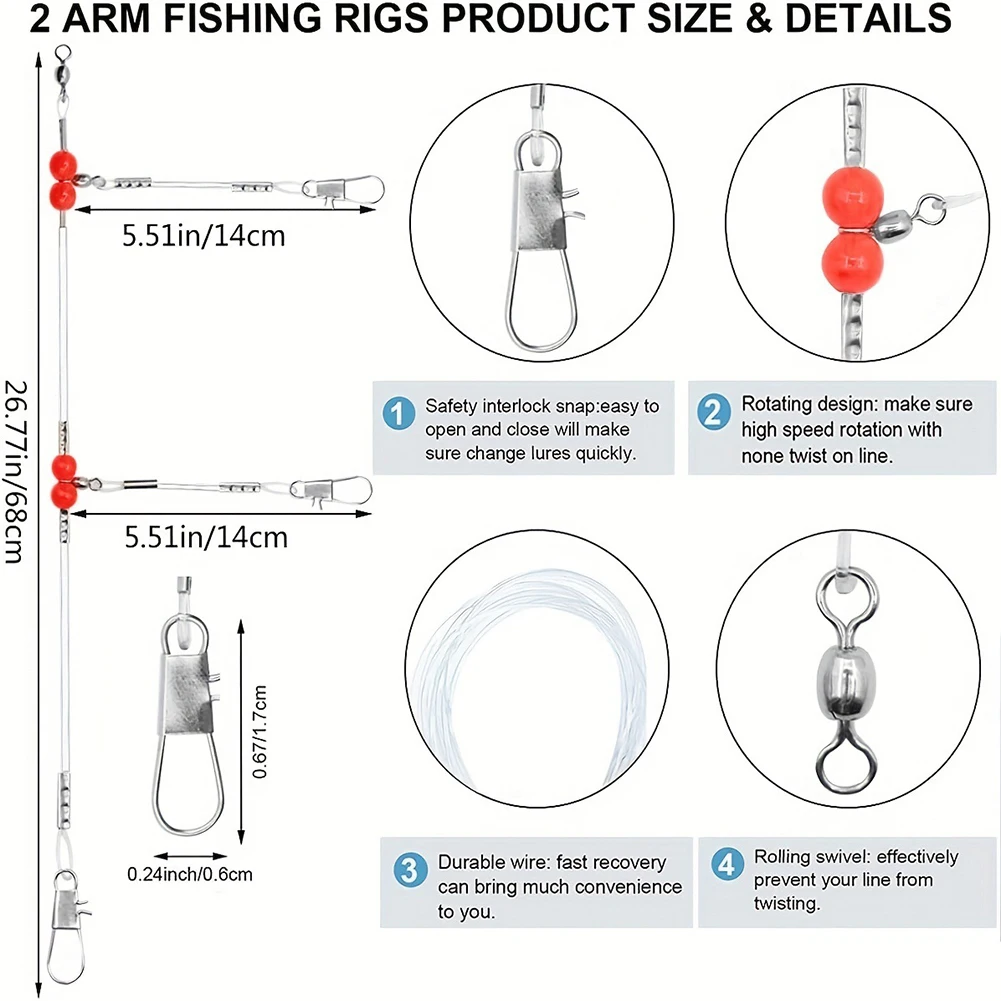 Bottom Fishing Fishing Leaders Fishing Rigs Easy To Use High Tension Saltwater Leader Line For Bass Pike Salmon