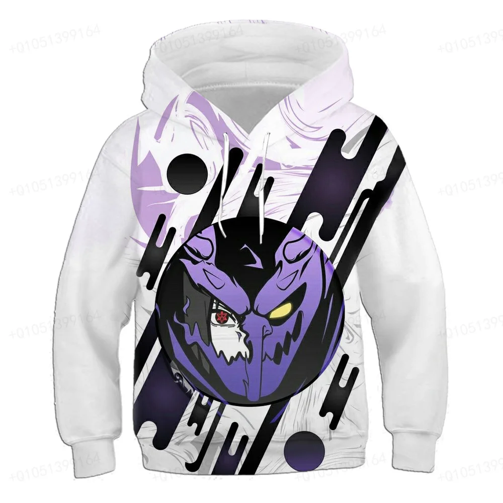 Naruto Boys and Girls Hoodie MINISO Men's Hoodie 3D Printing Fashion Pullover Uchiha Itachi Men's Hoodie Akatsuki Men's Clothing