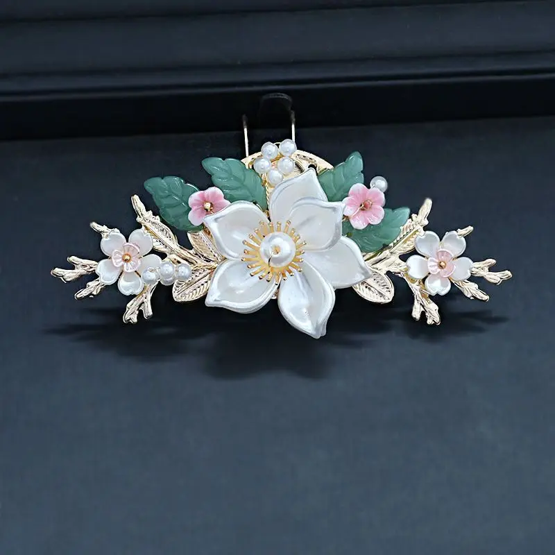 Weibliche Chinesische Stil Hanfu Haar Zubehör für Frauen Mädchen Neue Kopfbedeckungen Quasten Perlen Blumen Haar Clip Kopfschmuck 5 Teile/satz – Detail 11