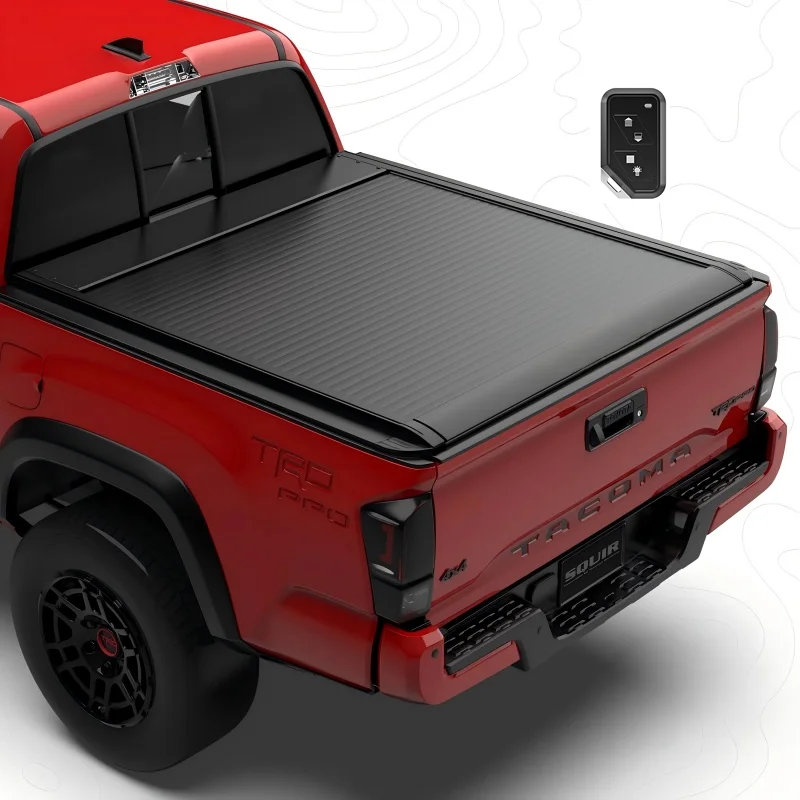 

Electric Retractable Ranger Tonneau Cover for Pickup Trucks Waterproof Automatic with Remote Control and Locking Function
