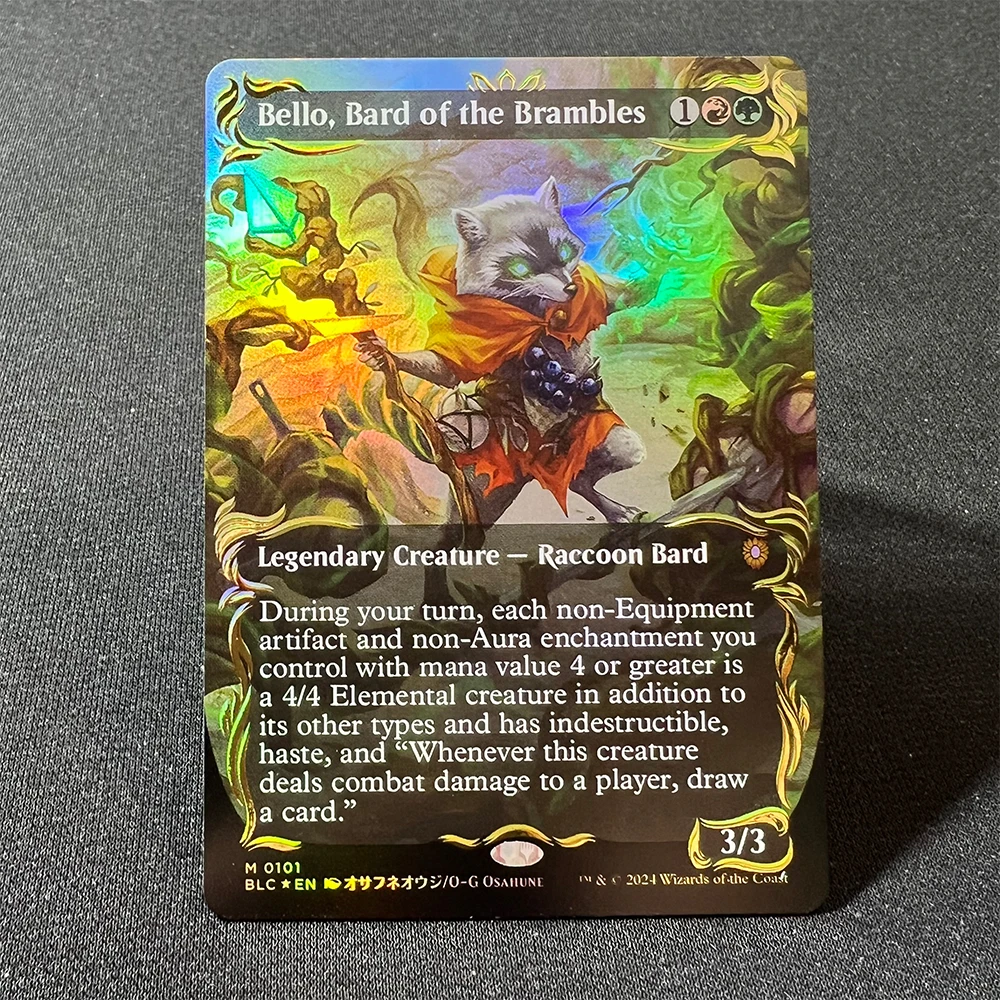 Personaggi anime Hades Mare sotterraneo Isola vulcanica Commander Carta da collezione fatta in casa fai-da-te Regalo di compleanno di Natale Giocattoli da gioco