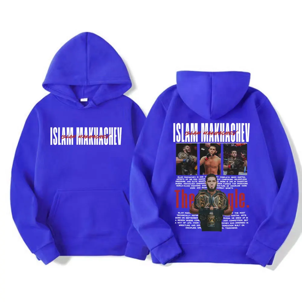 Limited Islam Makhachev Klassische Grafik-Sweatshirts für Männer und Frauen, Modische Gothic Oversized Hoodies, Lässiger Hochwertiger Fleece-Hoodie – Detail 14