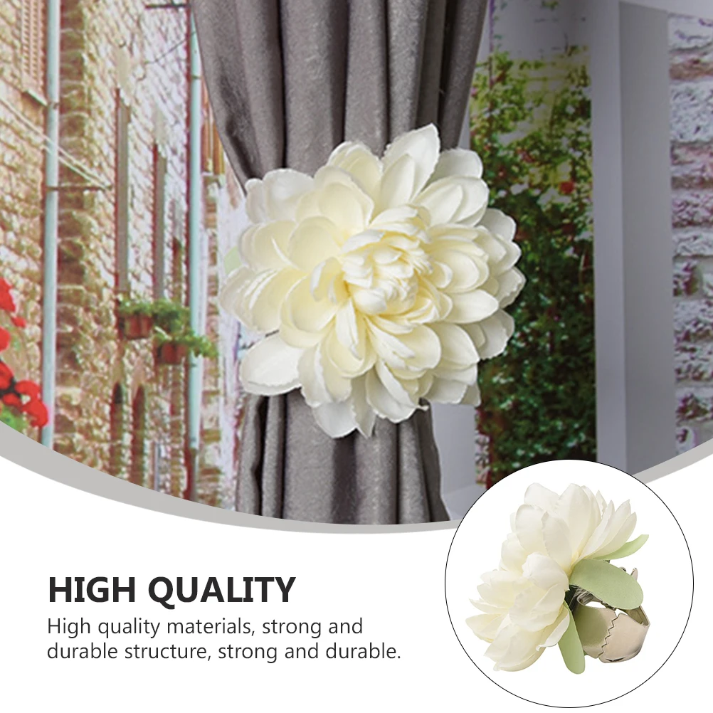 

1pc Curtain Tiebacks High quality Materials Beautiful Design Window Decorative Buckles Fashionable Holder Chain Accessory