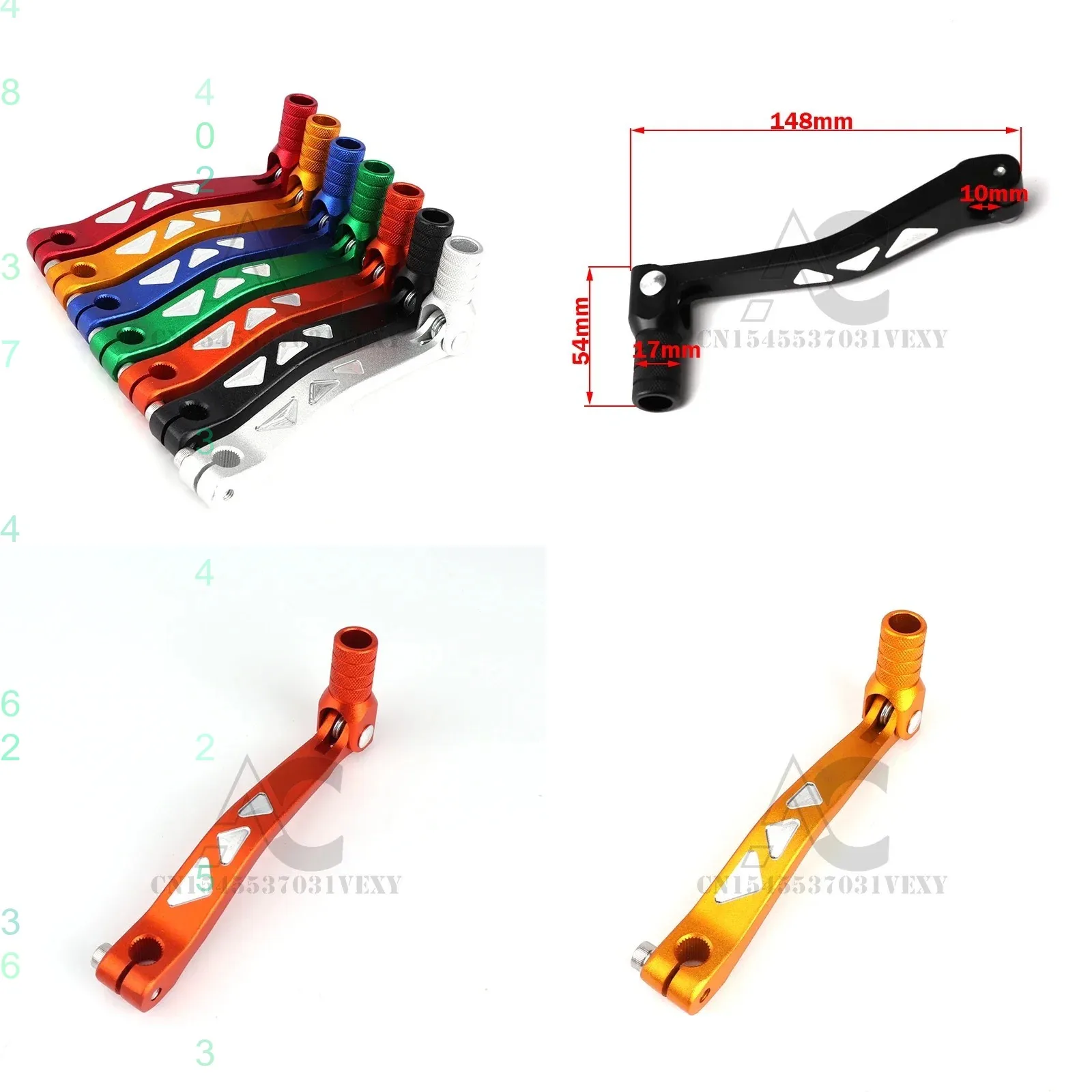 Motorcycle CNC Aluminum Folding Gear Shift Lever Fit Kayo Apollo Bosuer 110cc 125cc 140cc 150cc 160cc 250cc Dirt Bike Pit Bikes
