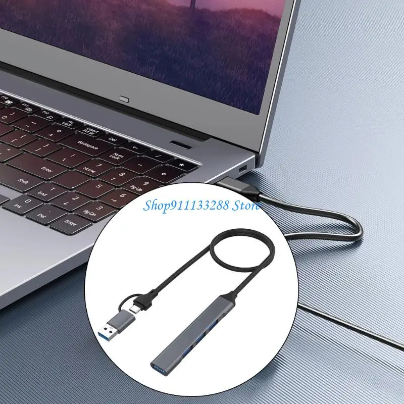 

G88D Алюминий USB C+USB 4/7 Адаптер порта для 4/7 в 1 USB C/USB Dongle USB2.0+USB3.0 Адаптер для ноутбуков Кладоты