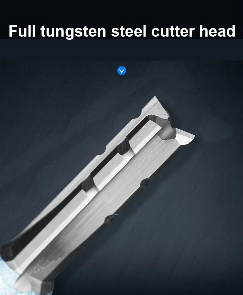 Imagem -04 - Woodworking Cnc Trimming Slot Bits Fresa para Madeira Bit Router Reto Tideway Shank Flautas