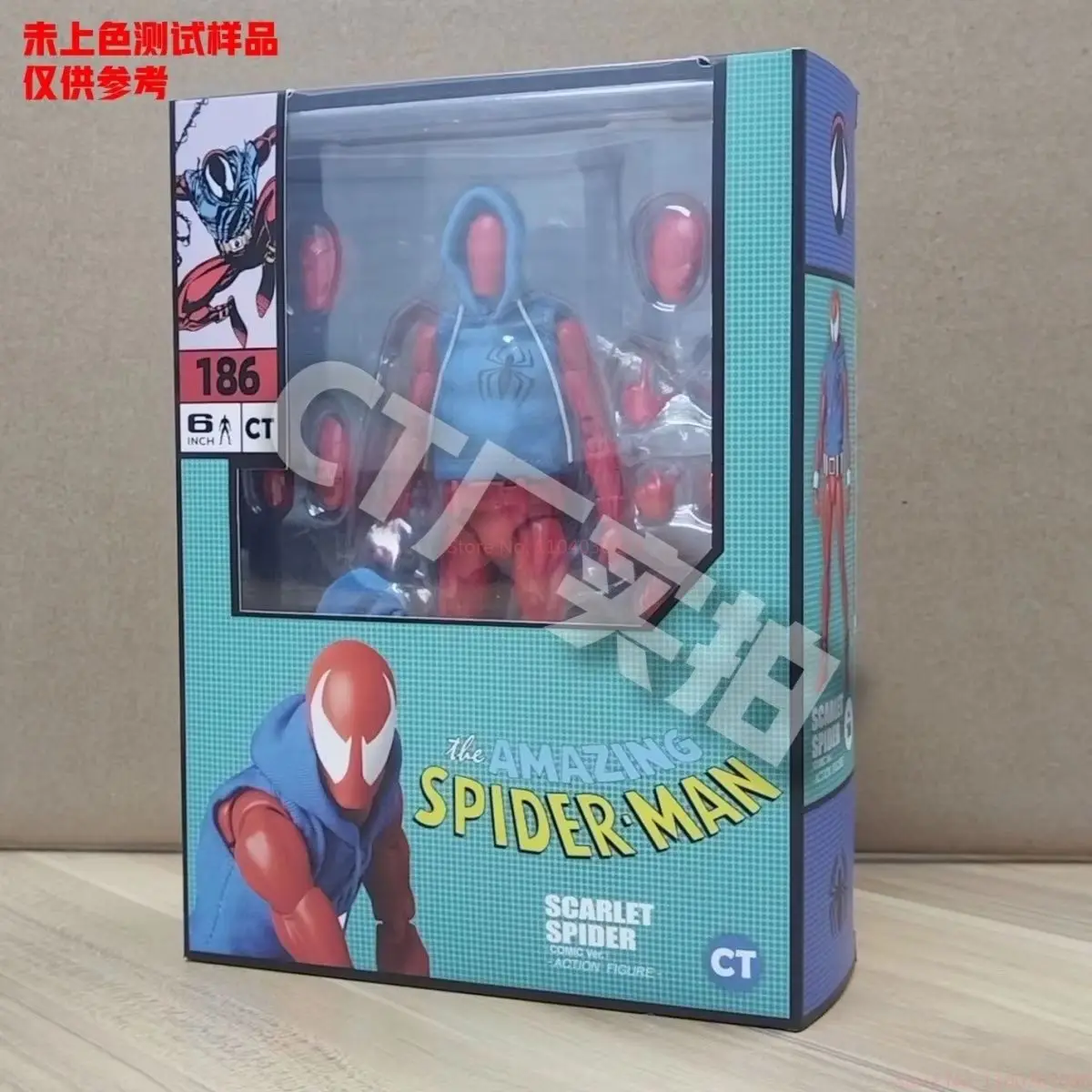 Ct Toys figura de acción de araña escarlata Mafex 186 figuras de Ben Reily Comic Ver Spider-Man colección de Anime Ko figura modelo juguete para regalo