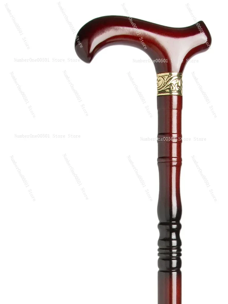 

Walking Stick for the Elderly Solid Wood Walking Stick Four-Legged Non-Slip Wooden Cane Lightweight Cane Handrail Stick