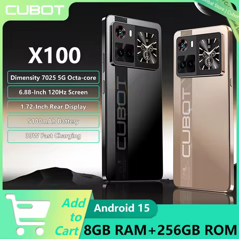NEW Cubot X100 Android 15 Smartphone Dimensity 702...