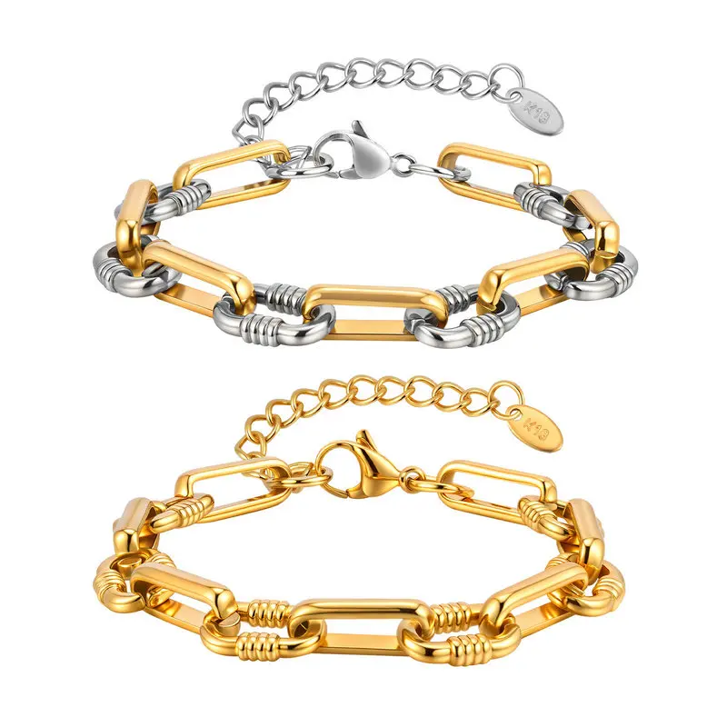 سوار نسائي أنيق مصنوع يدويًا من الفولاذ المقاوم للصدأ مع زهور مضغوطة، تصميم سلسلة أنيق من التيتانيوم، مجوهرات نسائية عصرية لل...