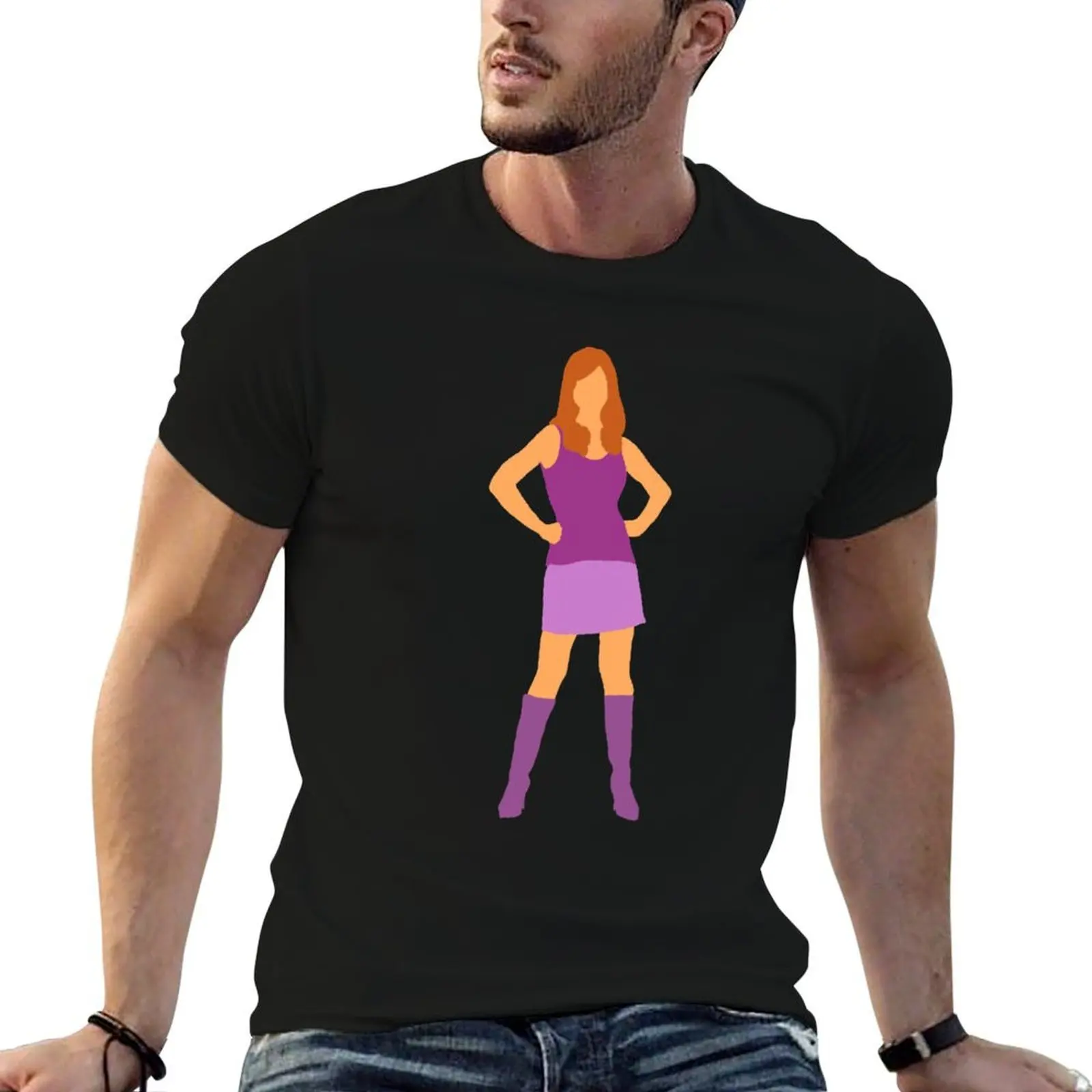 Minimalist Daphne Blake Live Action T-Shirt oversized graphic tee rapper graphic tees mens tall t shirts