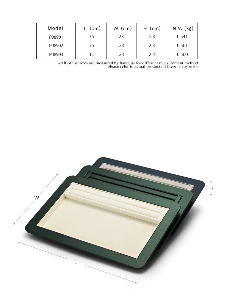 Oirlv Schmucktablett, Premium-Organizer für Ringe, Ohrringe und Armbänder, elegantes weiches Futter, perfekt für die Präsentation und Aufbewahrung von Schmuck – Detail 5