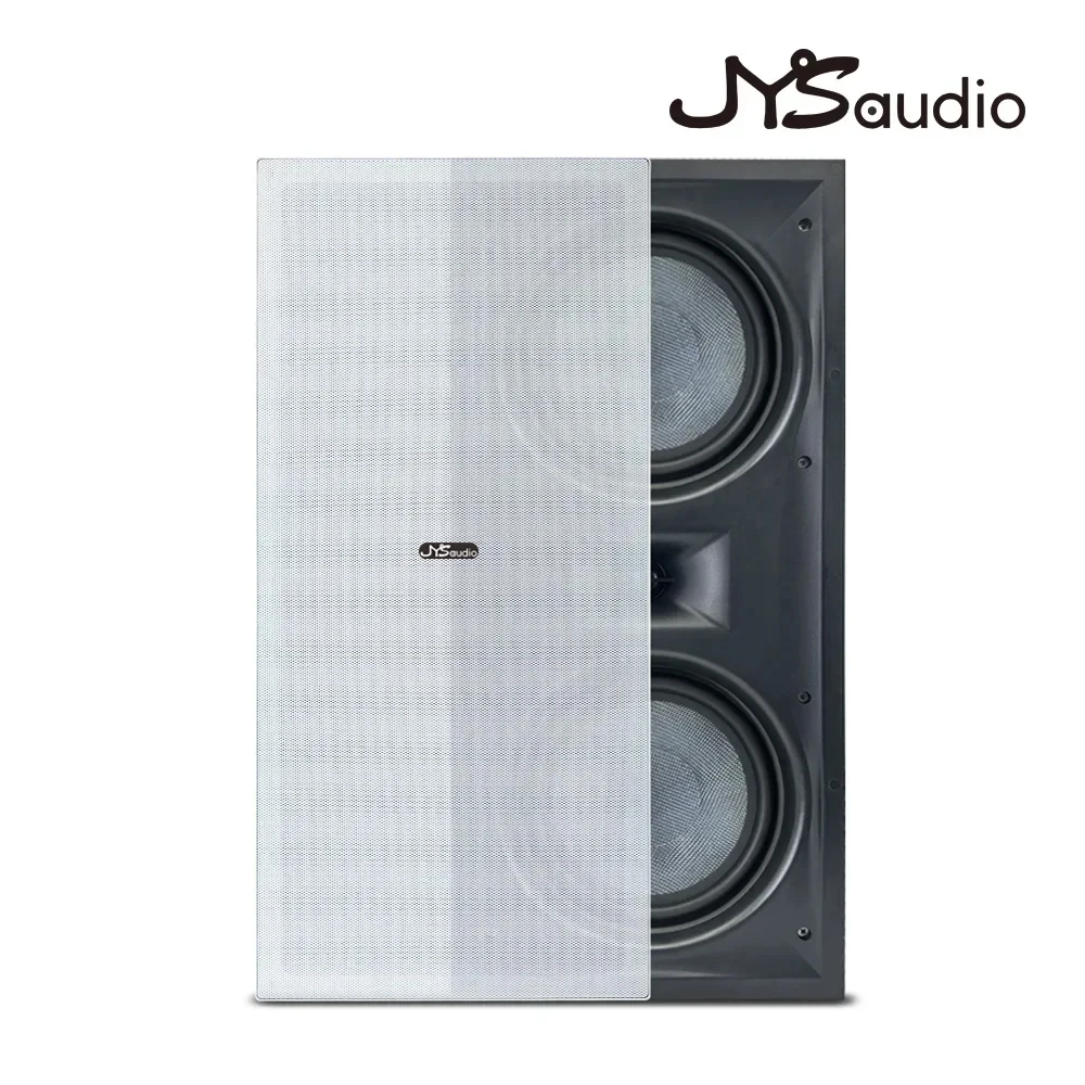 200W RMS Power Dual 8'' Ceiling Speakers Home Audio System Ceiling Mount Wired Speaker Wall Mounted Sound System Enhanced Bass