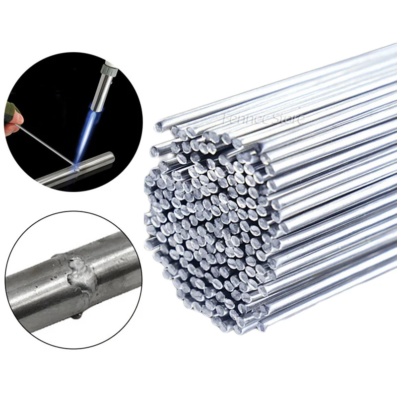 

50Pcs No Need Solder Powder Aluminum Welding Rod Low Temperature Easy Melt Aluminum Universal Solder wire Soldering Rod Tool Kit