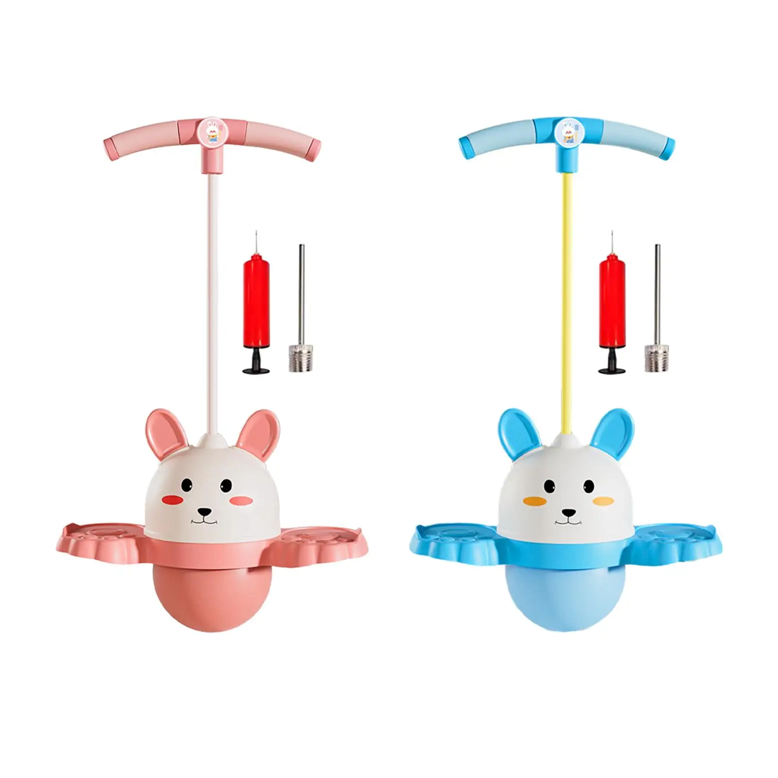 

Pogo с ручкой и шаровым насосом, Pogo Jump Strong Grip Pogo Stick для детей, для игр, упражнений, баланса, фитнеса, занятий в помещении