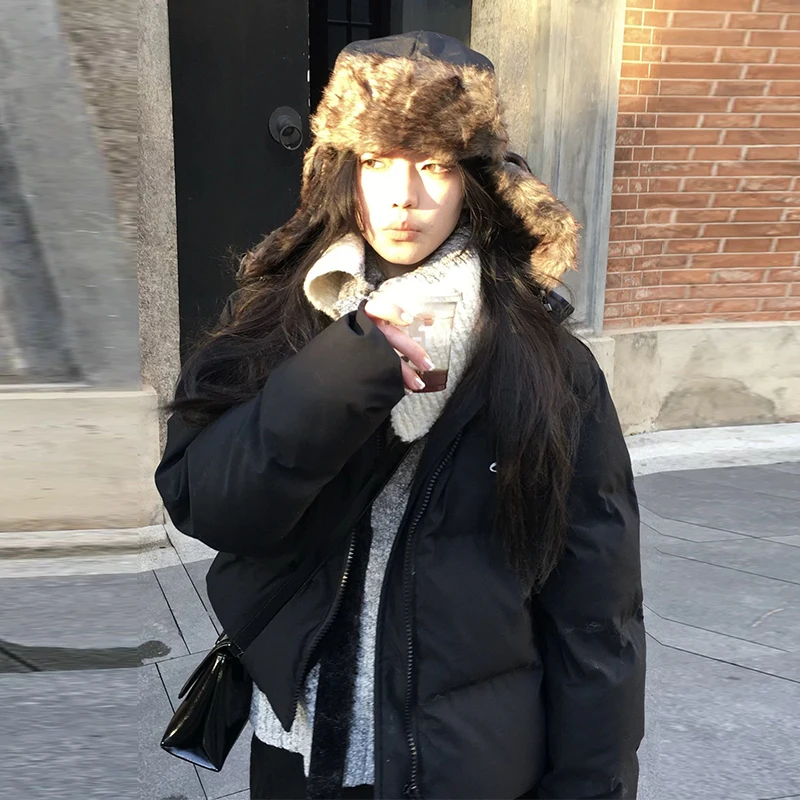 Gorro de soldado cálido para hombre, orejeras de piloto de patrulla de invierno, gorro de esquí ruso cálido de fibra de poliéster, sombreros de piloto fríos a prueba de viento