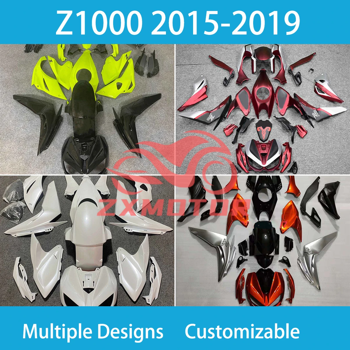 For KAWASAKI Z1000 2015 2016 2017 2018 2019 ABS Plastic Fairing Kit Z 1000 Motorcycle Complete Bodywork Covers Fairings