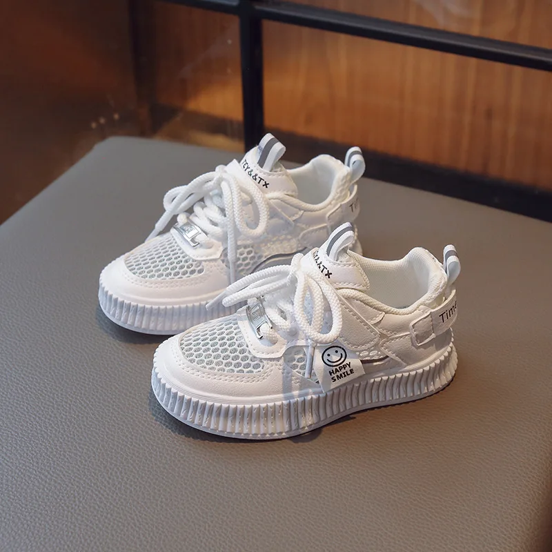 

Girl's Breathable Mesh Sneakers 2023 Summer Baby Boys Gradient Color Sport Shoes Children's Casual Shoes Kids Mesh Trainers