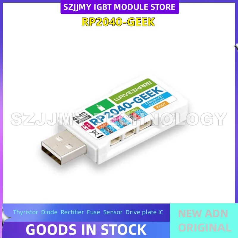 NEW ORIGINAL IN STOCK  RP2040-GEEK Geek Development Board 1.14-inch LCD Pico debugger downloader with shell