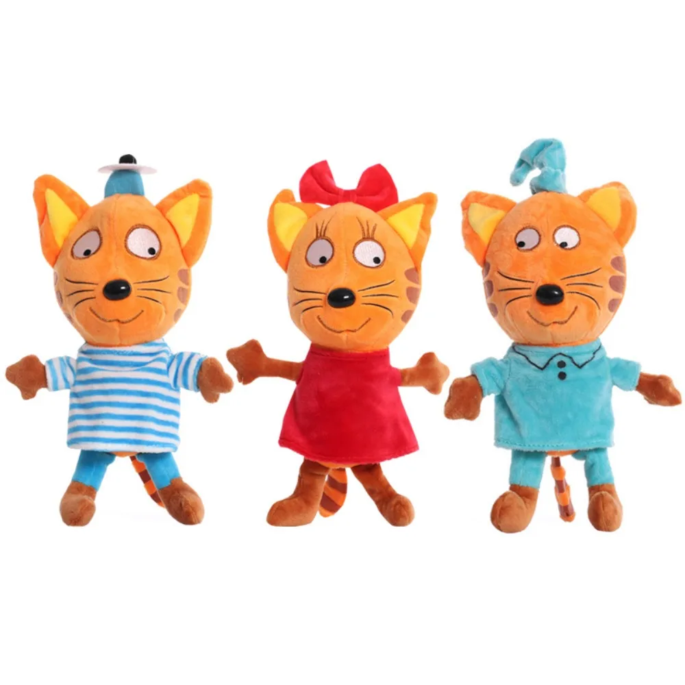 Russian Three Little Kittens TpnkoTa Action Figure Toys Cartoon Anime Happy Cats Plush Toy Cartoon Figure Child Christmas Gifts