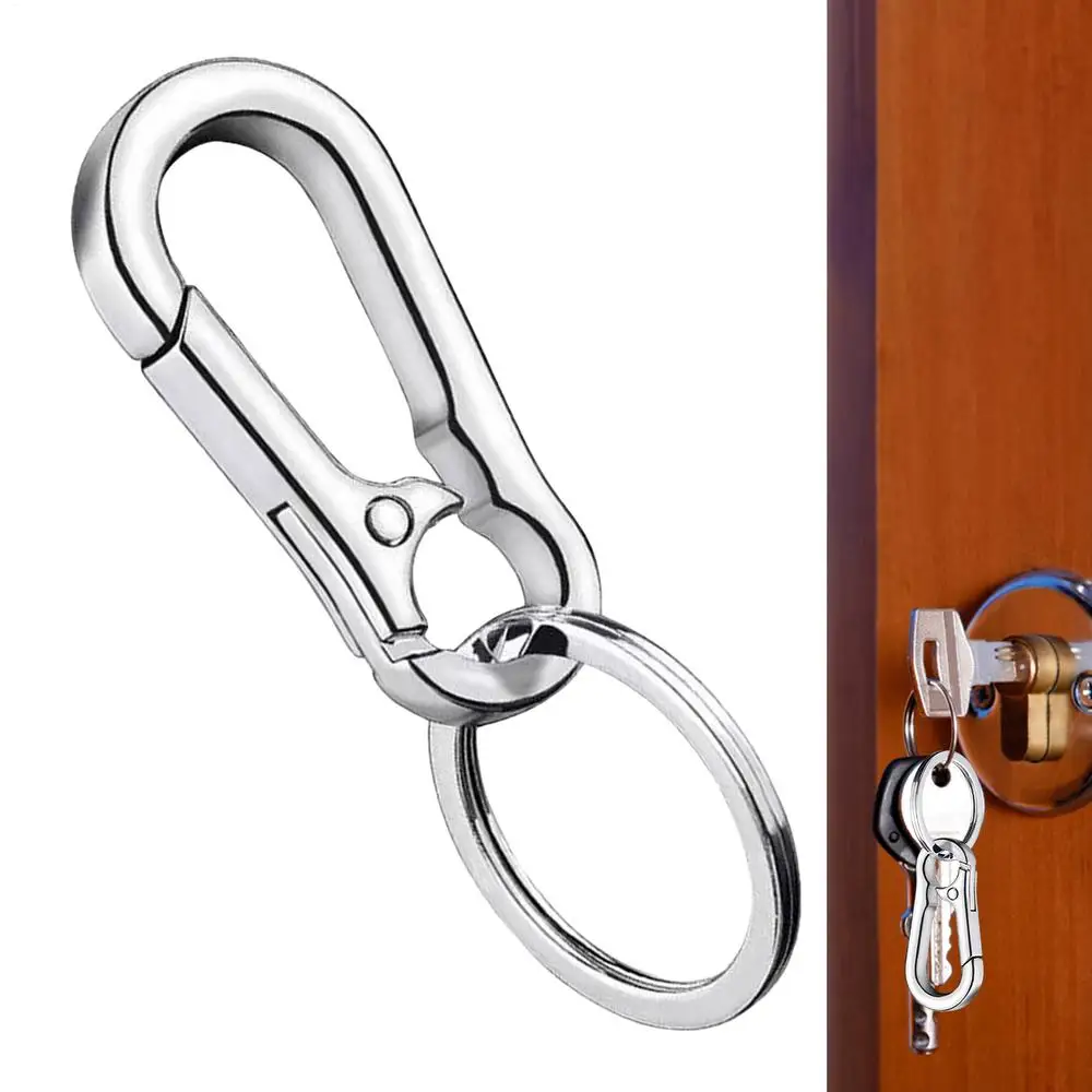 Anti-verloren Auto Schlüsselbund Zink-legierung Auto Schlüssel Kette Schlüsselring Kürbis Schnalle Karabiner Schlüsselbund Auto Schlüssel Ring Hängen Schnalle für Auto – Detail 4