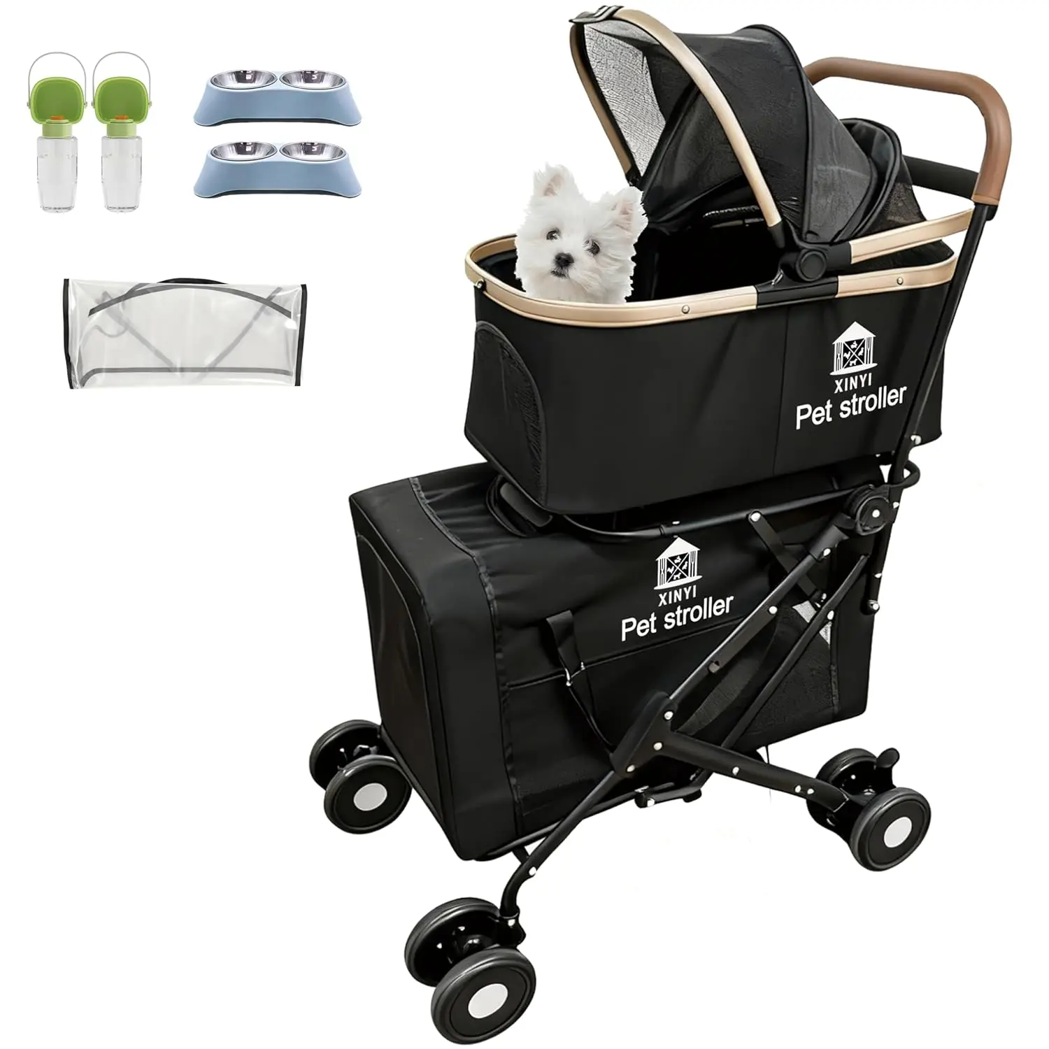 Outdoor Pet Running & Travel, No Color Specified, XL Double, Weather Cover