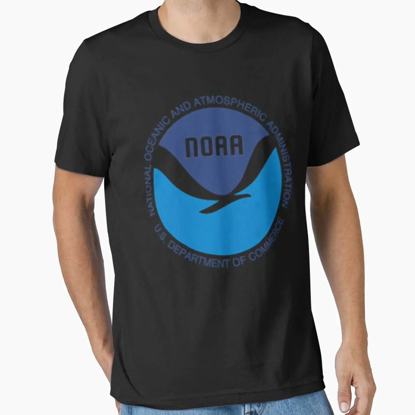 National Oceanic and Atmospheric Administration NOAA Essential T Shirt vintage Washed Casual Unisex fashion Breathable Soft
