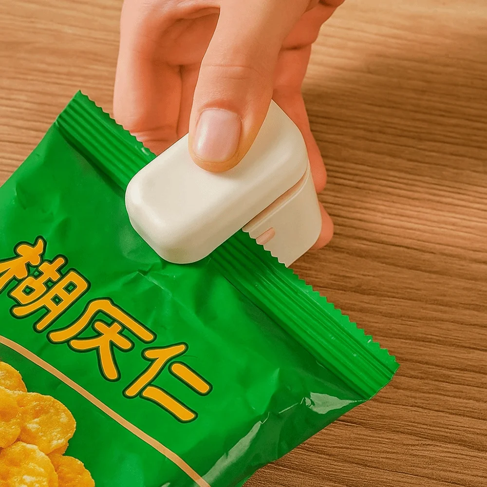 

Пластиковая мини-запечатывающая машина, ручной магнитный термосварщик, сохраняет свежесть, USB перезаряжаемый зажим для пищевых продуктов, зажим для хранения продуктов