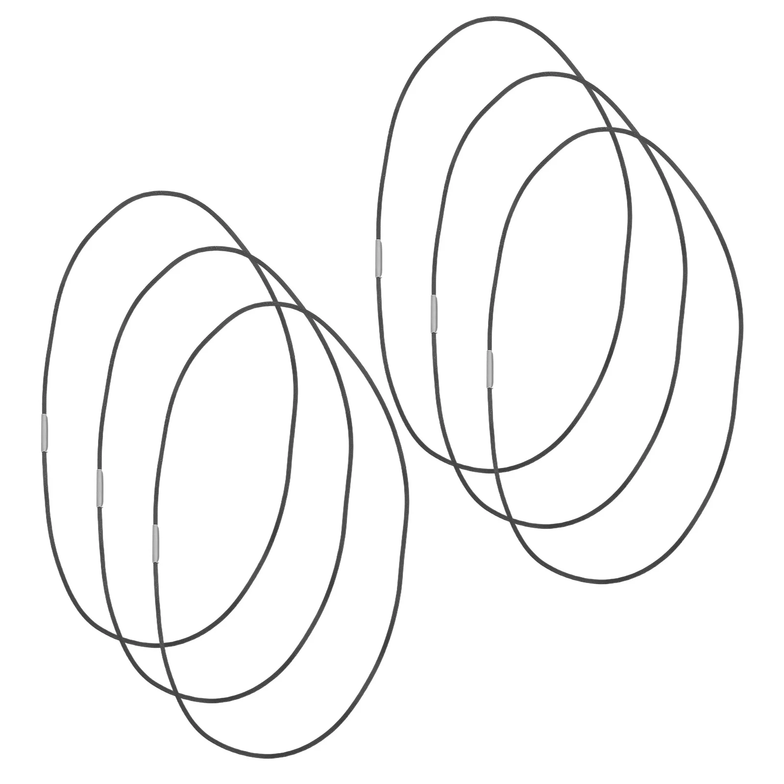 

6Pcs Elastic Rubber Bands Black Thick Strong Stretchy for Traveler Notebook Replacement Spare Ropes Journal Accessories