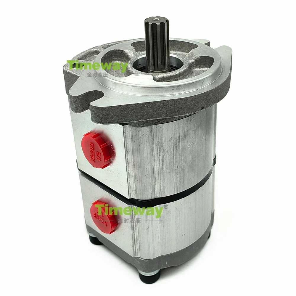 PGP51 Series Hydraulic Pump PGP51093G3LP PGP5103G3LP Double Gear Pump Oil Inlet 1 and Outlet 2