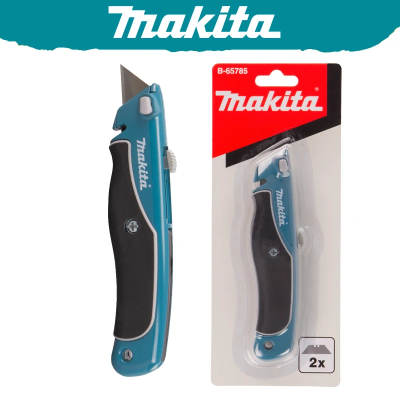

Makita B-65785 хозяйственный нож с выдвижным лезвием с 2X трапециевидными многофункциональными лезвиями режущий ручной инструмент