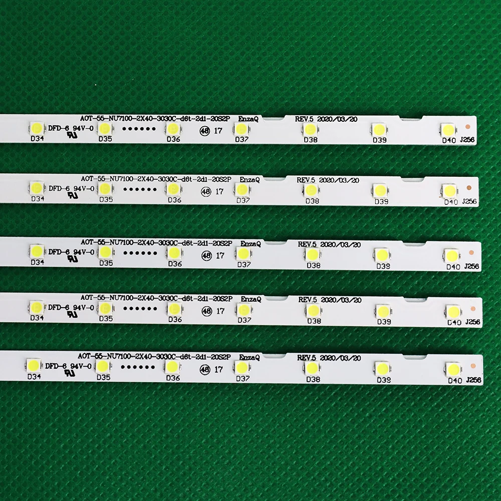 10pcs LED Backlight Strip For UE55NU7100 UE55NU7105 55NU7100 BN96-45913A 46033A STS550AU9 UE55NU7170 UE55NU7300 UE55NU7400