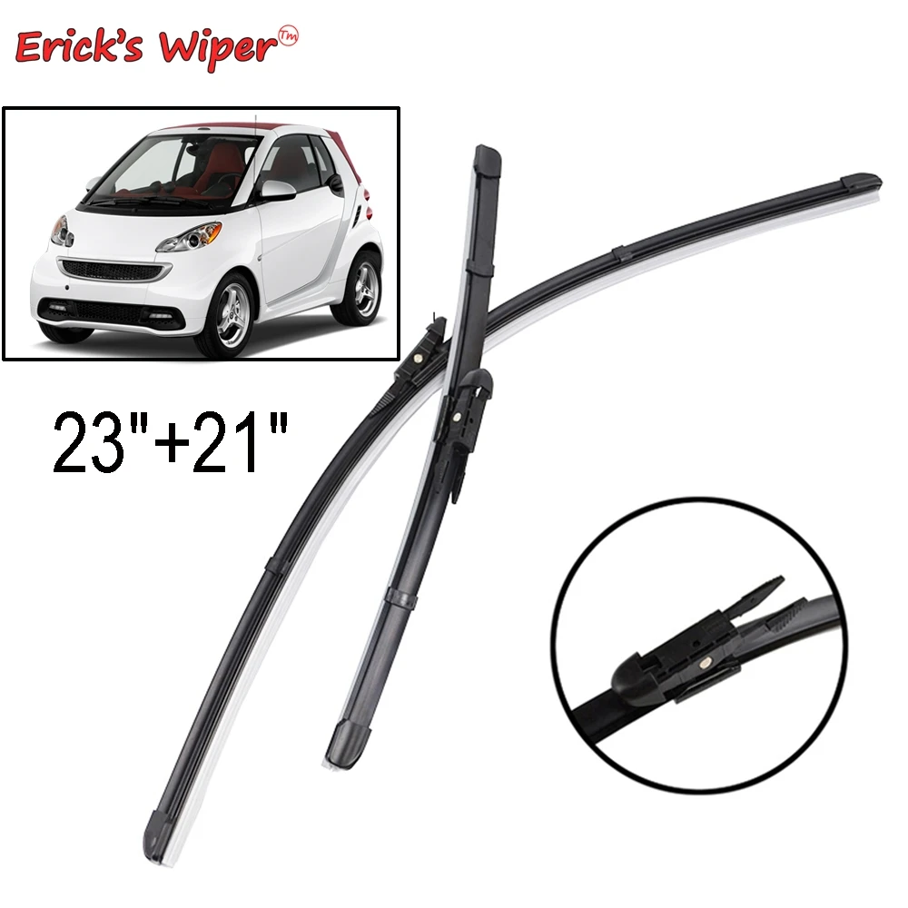 Erick\'s Wiper LHD Front Wiper Blades For Smart ForTwo W451 2007 - 2014 Windshield Windscreen Window Car Rain Brushes 23\