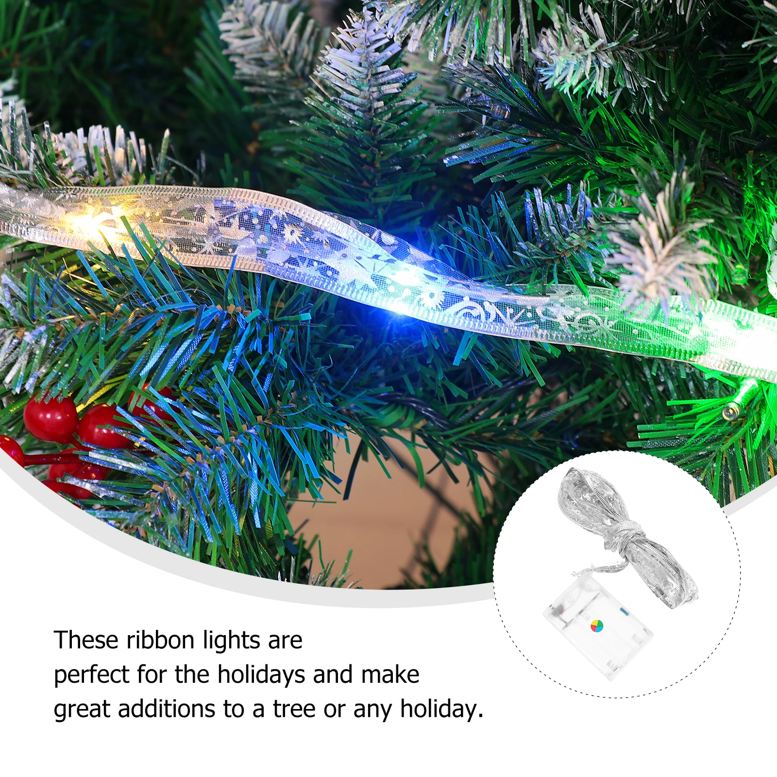 

1pc Led Light Led Ribbon Christmas Decoration Star Moon Pattern Xmas Lights Party Home Decor Ribbon Lamp