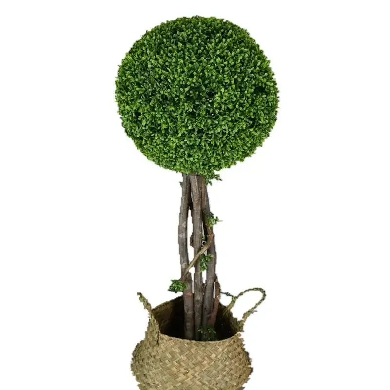 

Forest space biomimetic green plant ball shaped potted plant indoor living room artificial flower Nordic cream wind soft decorat