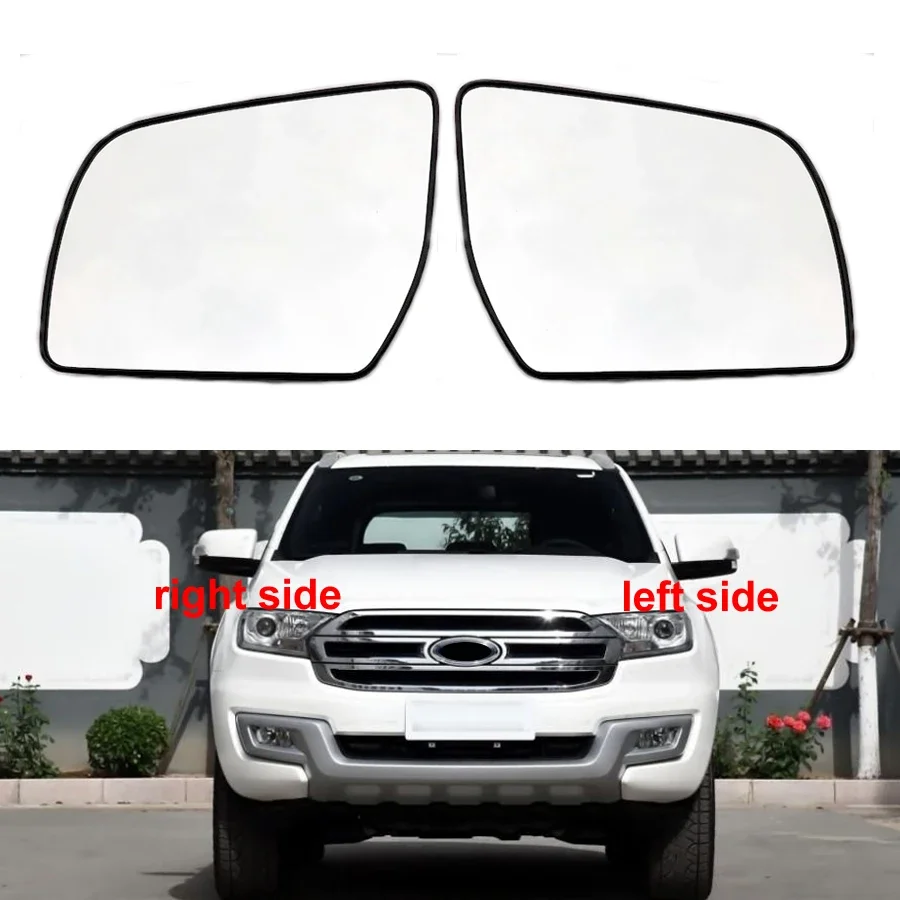 For Ford Everest Ranger Low Configuration Replace Outer Rearview Side Mirrors Lens Door Wing Rear View Mirror Glass with Heating