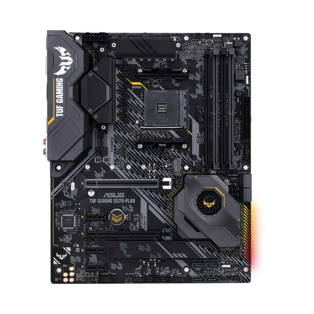ASUS TUF GAMING X570-PLUS 마더보드는 5800X 5700x3D 5600G 3600X CPU 4xDDR4 PCIe 4.0 M.2 HDMI ATX AMD AM4 메인보드를 지원합니다. 썸네일 2